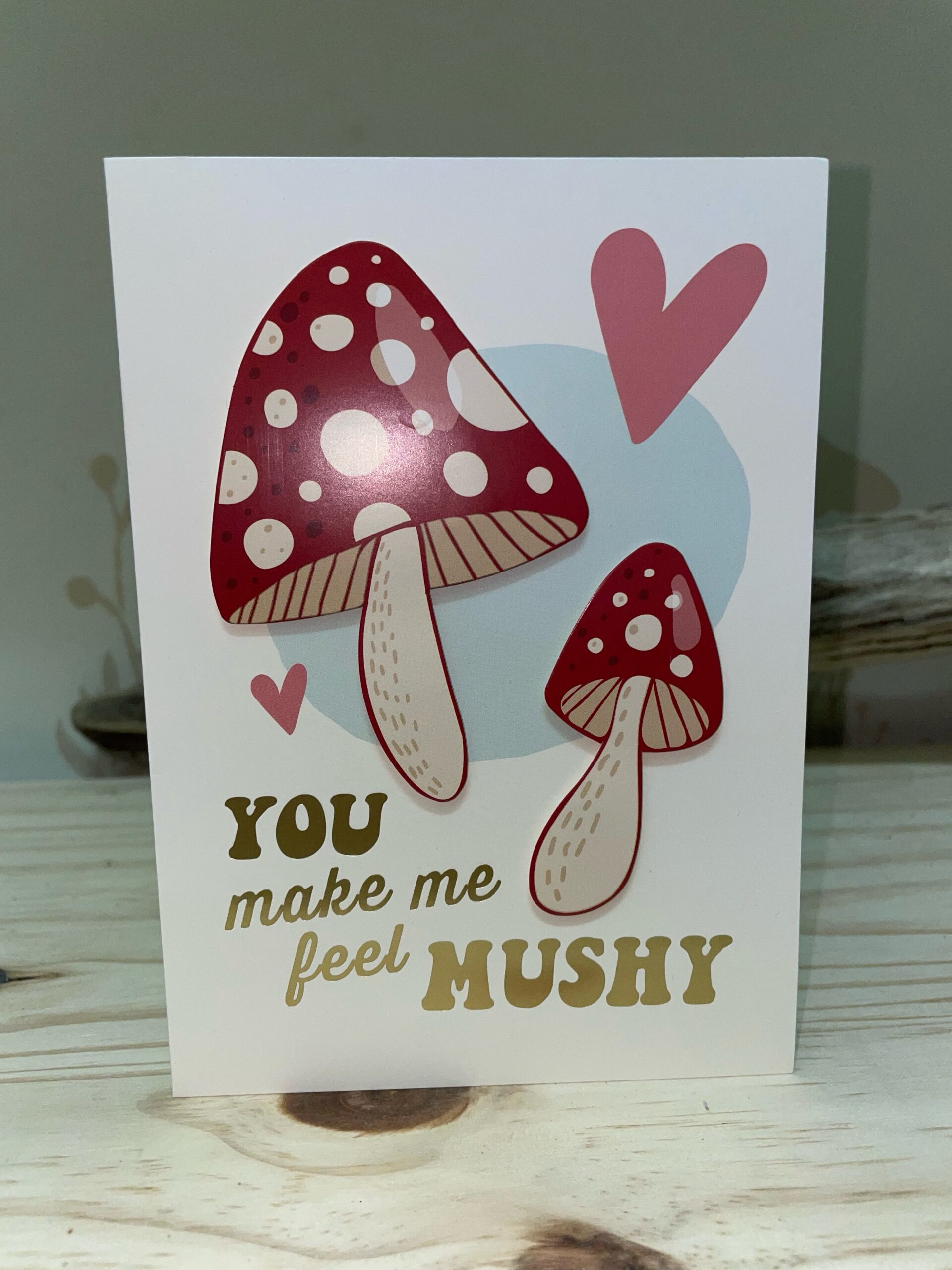 Valentine’s Day Mushroom Card