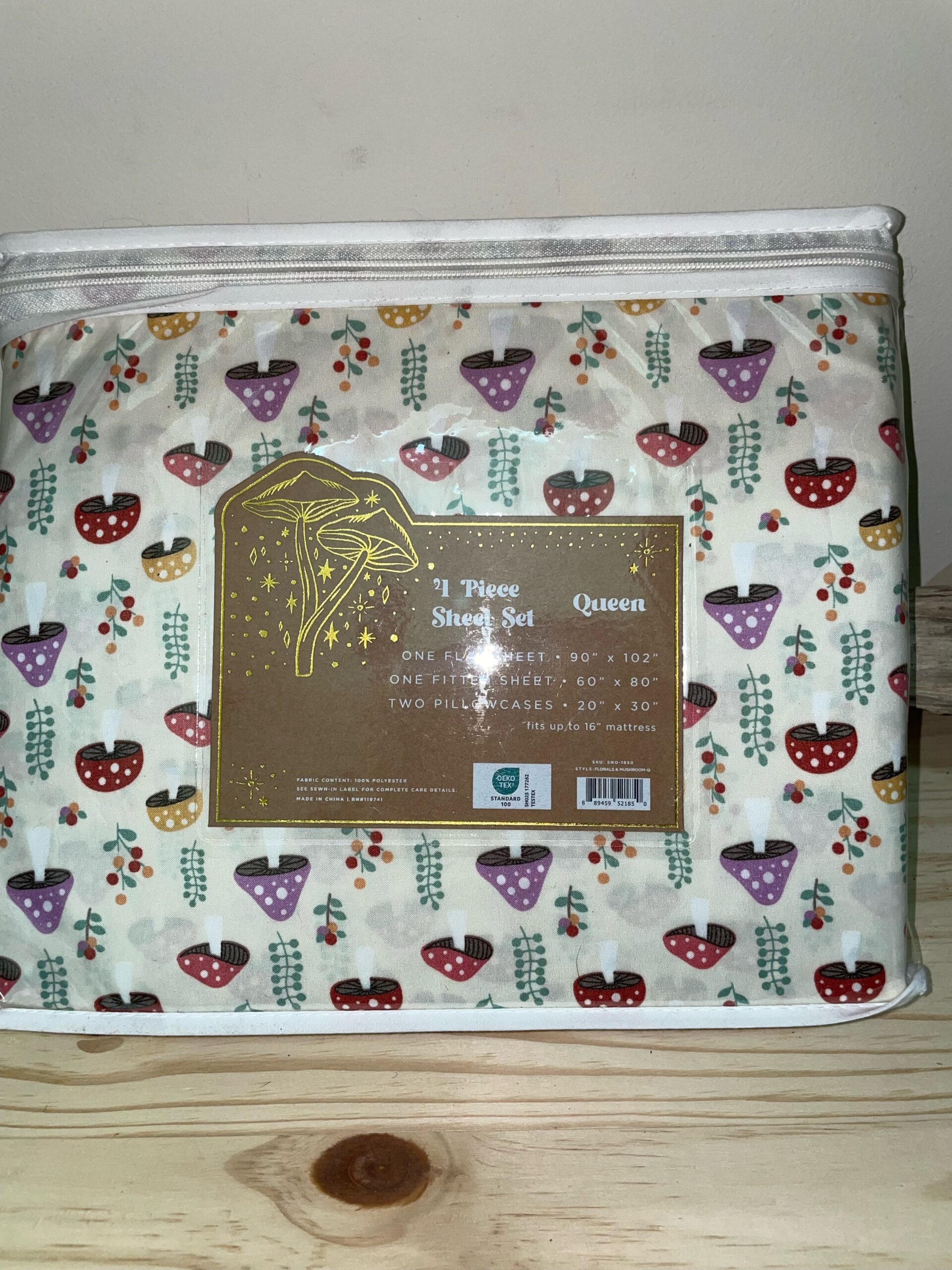 Mushroom Queen Sheet Set (Light)